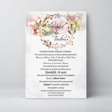 Invitații personalizate de nuntă